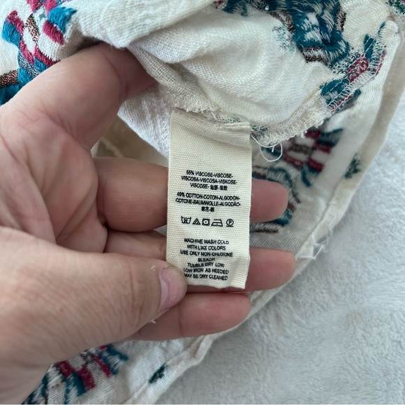 Free People Song For You Embroidered Romper in Tea - Picture 5 of 7